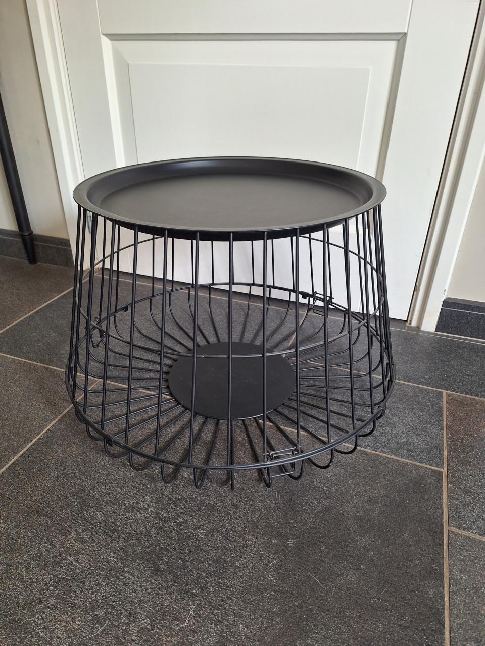 Zwarte bijzettafel
