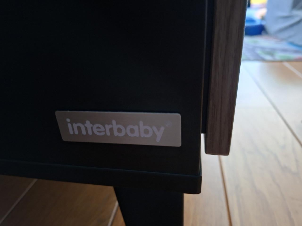 Interbaby Box Met Lade Lancaster Zwart / Visgraatmotief
