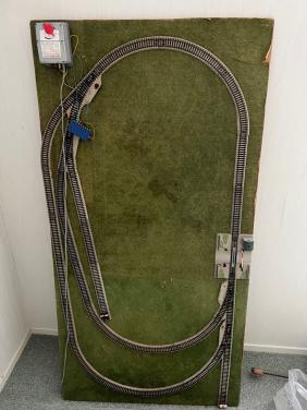 Model trein met trein baan