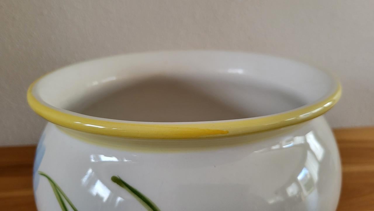 Bloempot handgeschilderd