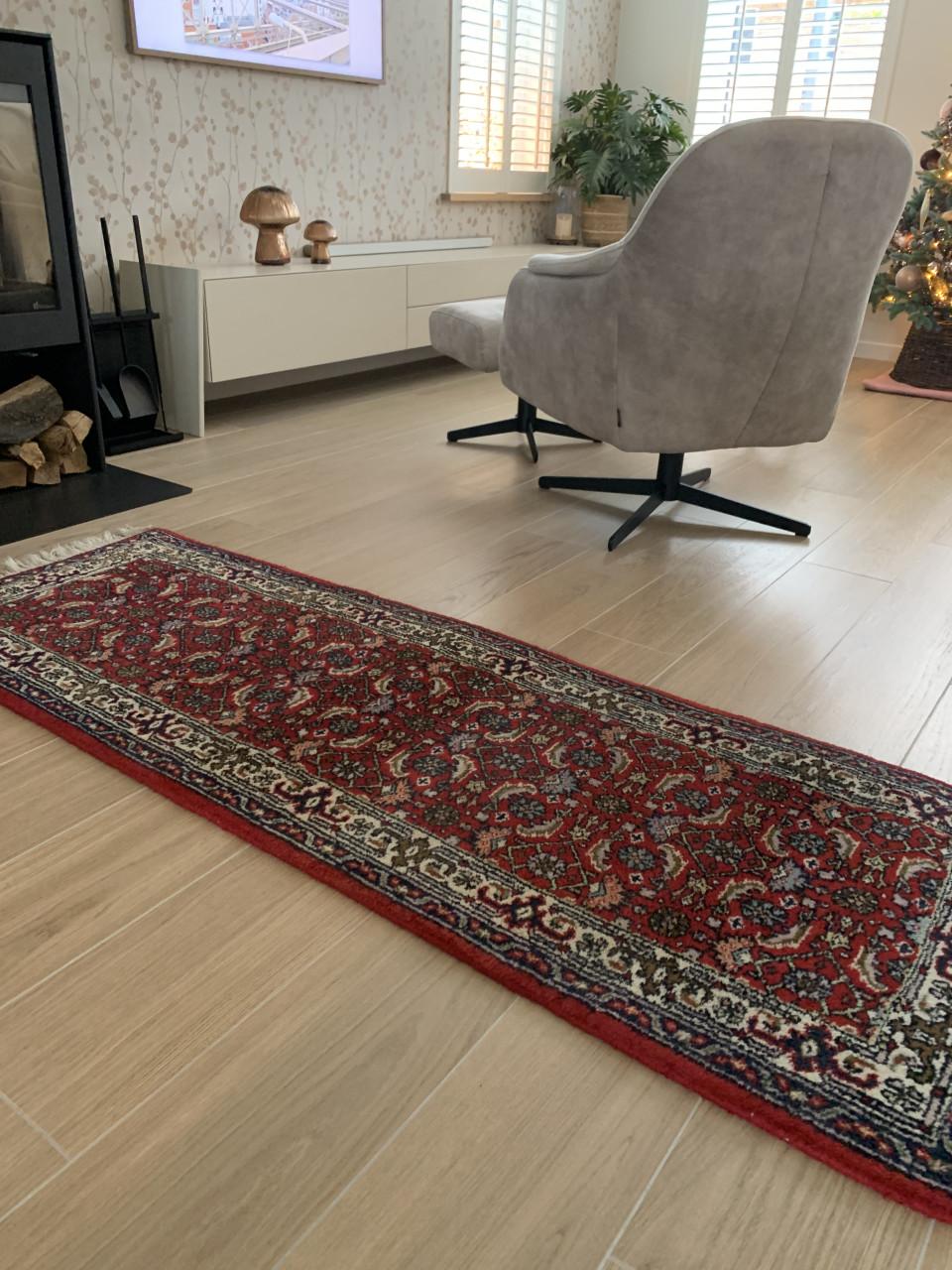 ✨Super Leuk Handgeknoopt Vintage Lopertje✨182 bij 67 cm✨