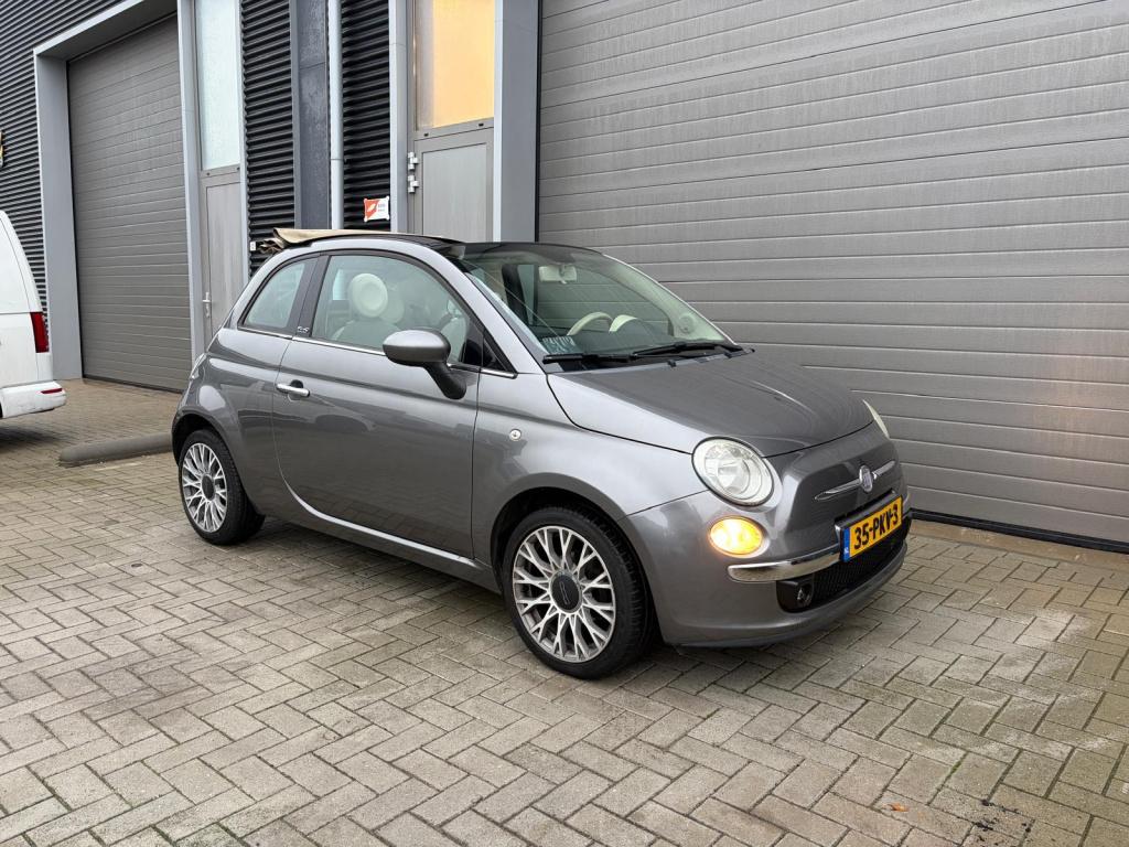Fiat 500 1.2 lounge/automaat/cabrio/airco/lichtmetaal/