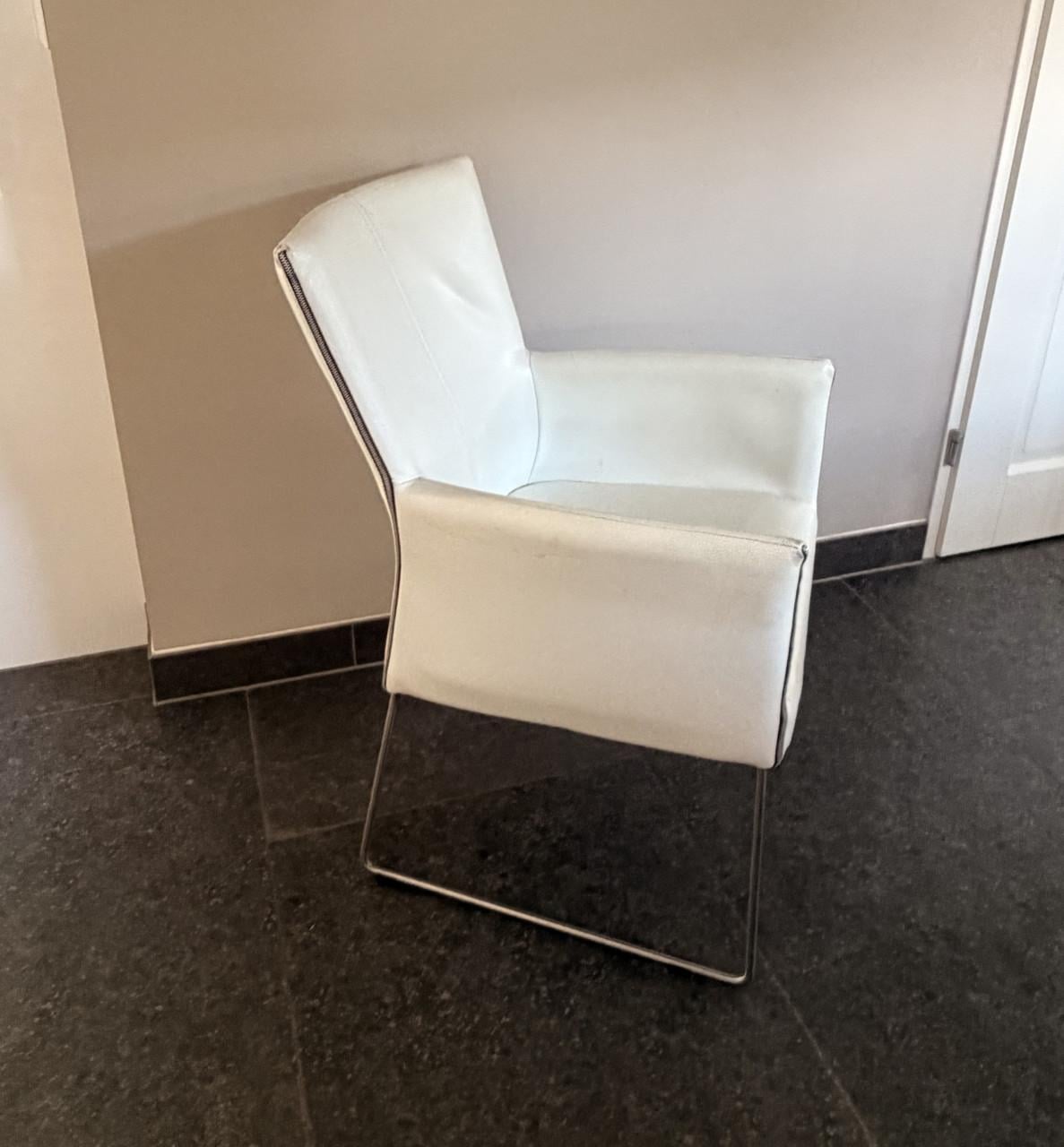 Eetkamerstoelen LEDER (6 stuks)