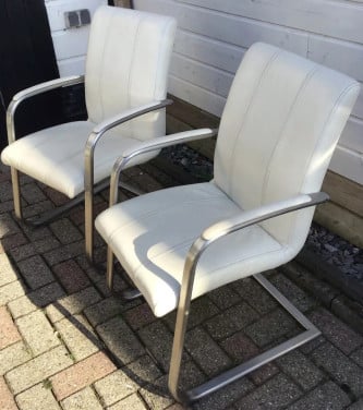 Witte eetkamerstoelen