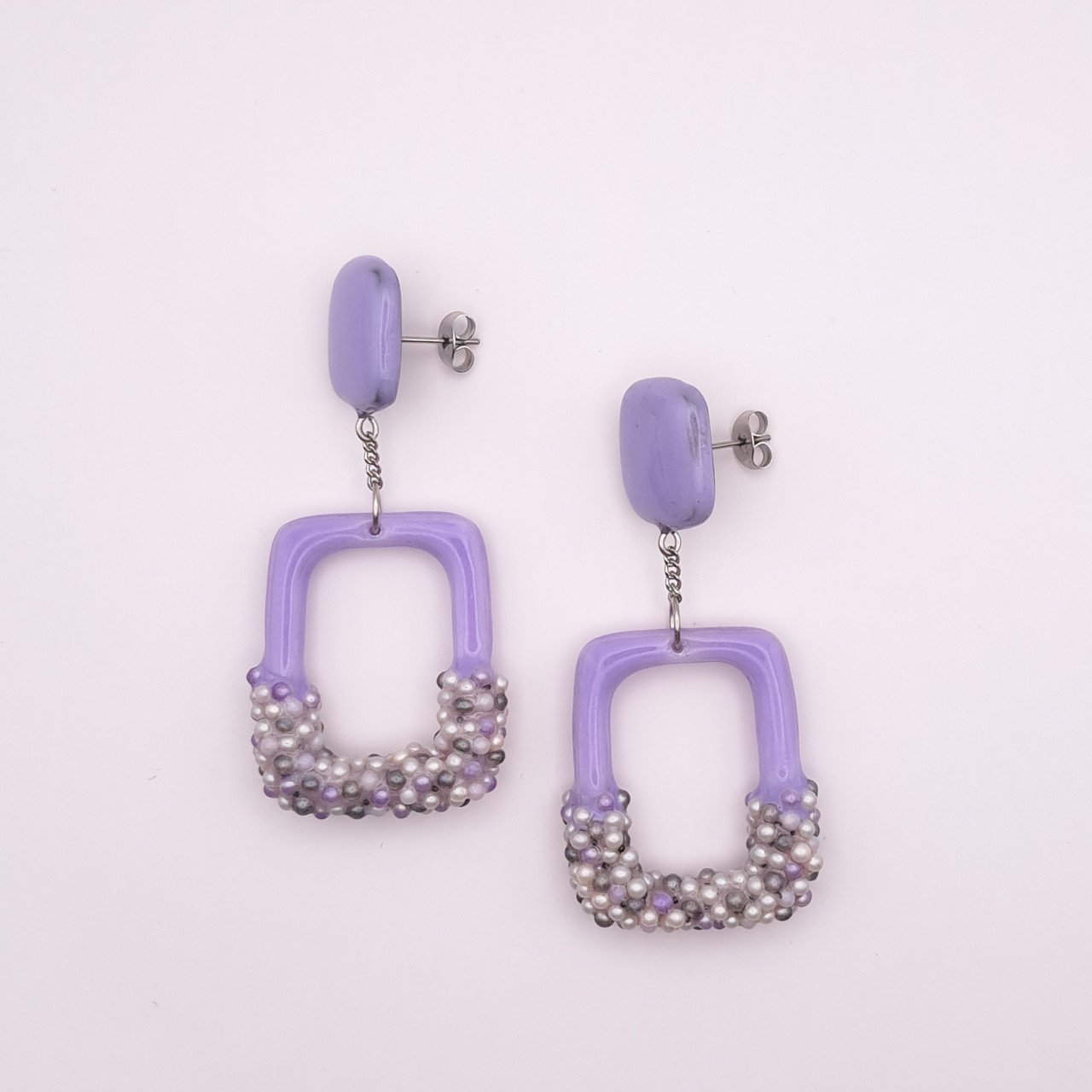Elegante rechthoekige oorhangers