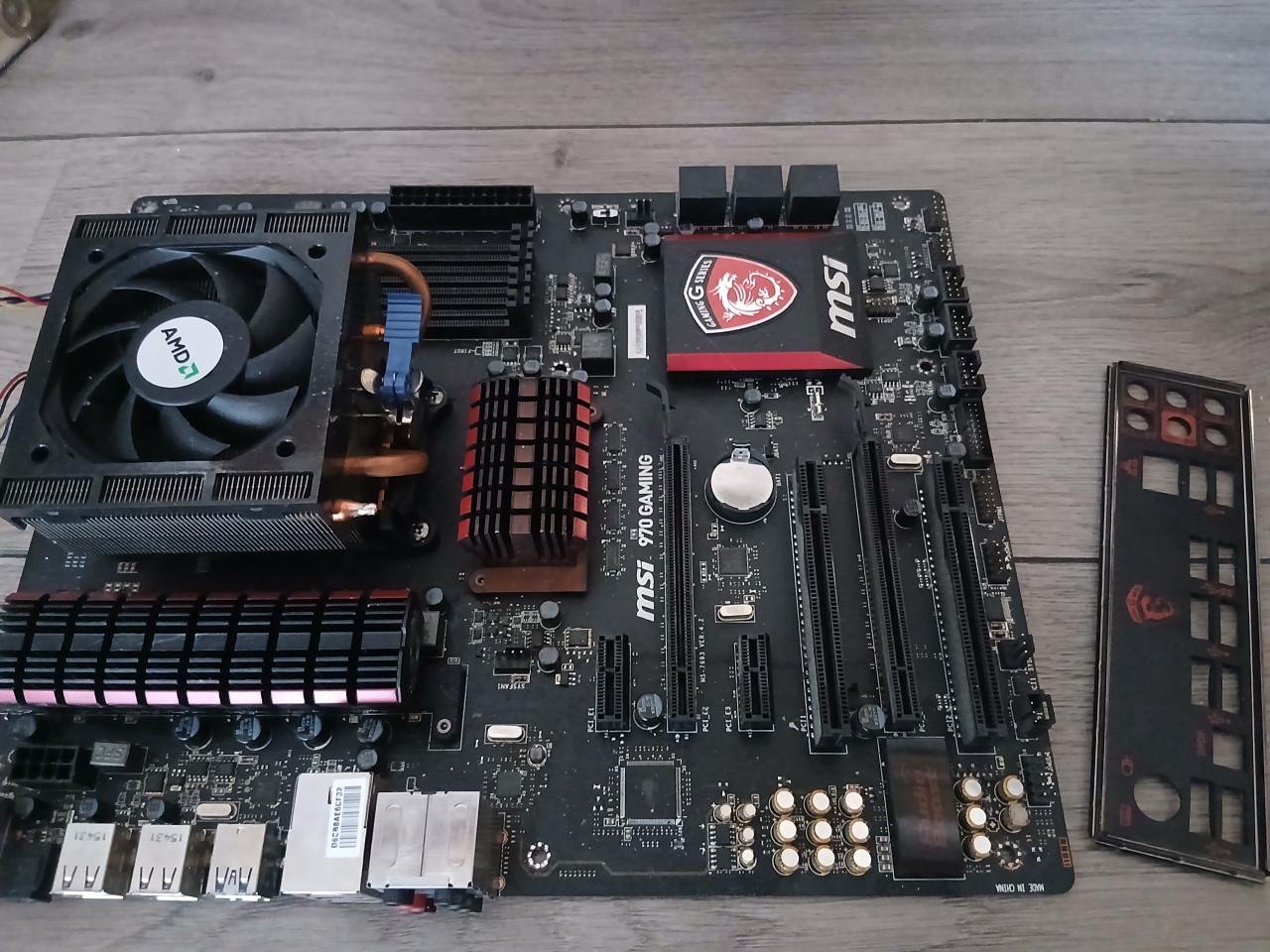 Msi 970 gaming moederbord incl. Cpu