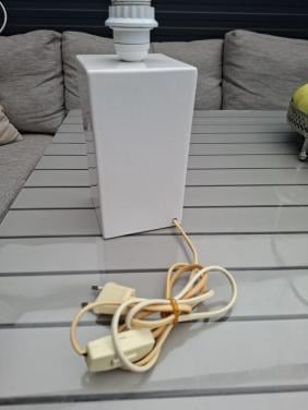 Vintage Tafellamp van Velsen Delfts Wit .