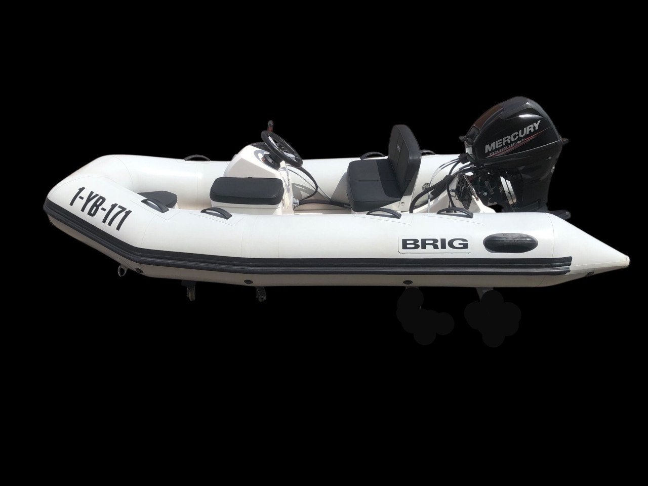Brig Falcon 330 de Luxe RIB HYPALON met Merury F20 EPT