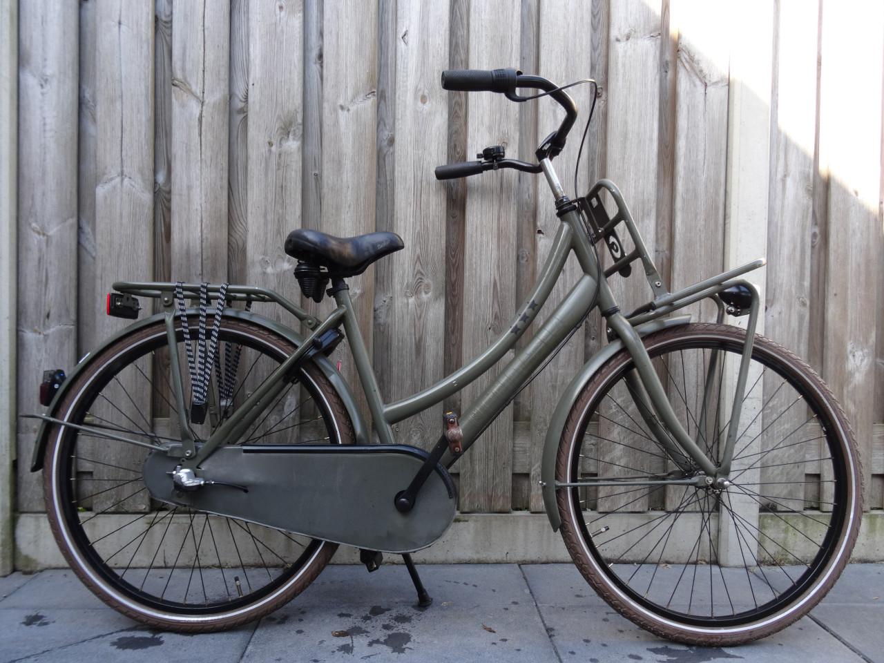 Cortina U4 Transport Meisjesfiets – 26 inch – Legergroen – 3 versnellingen