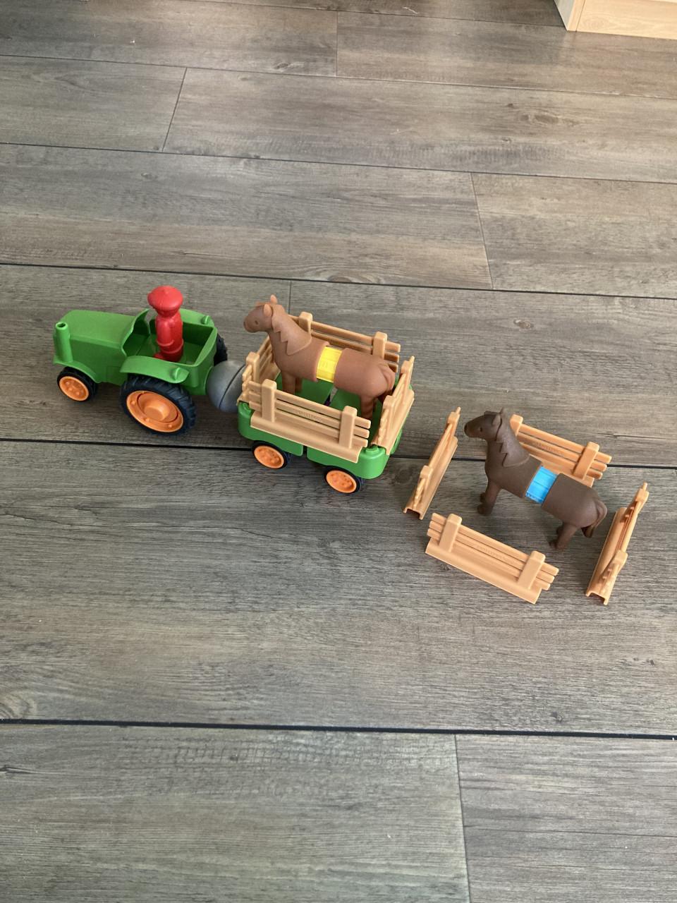 Magneten tractor met paarden