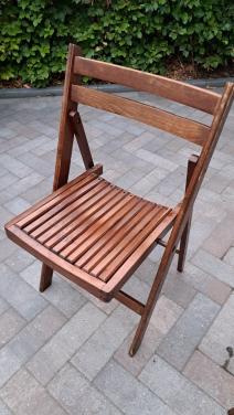 Partij vintage klapstoelen