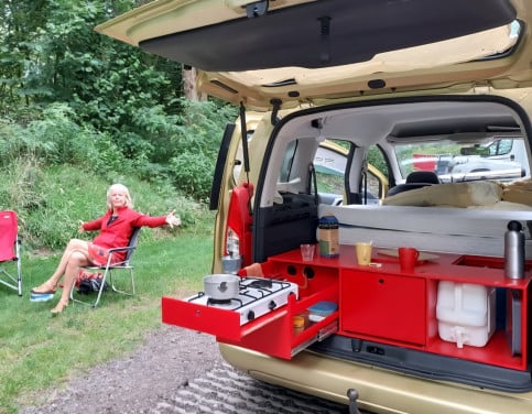 Camperinrichting voor Berlingo of Peugeot Partner