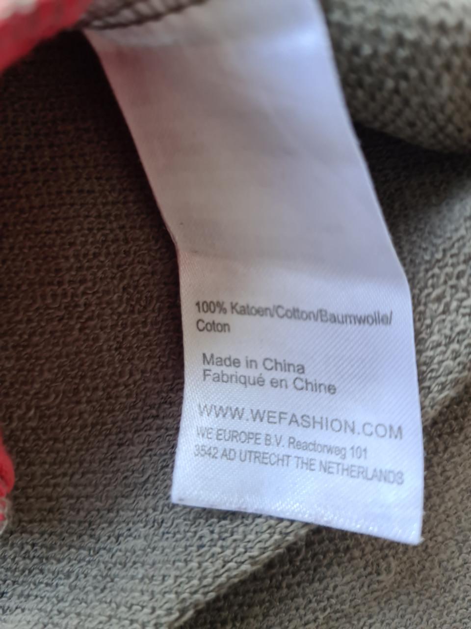 WE Jurk/trui camouflage 'hello love' mt 146-152
