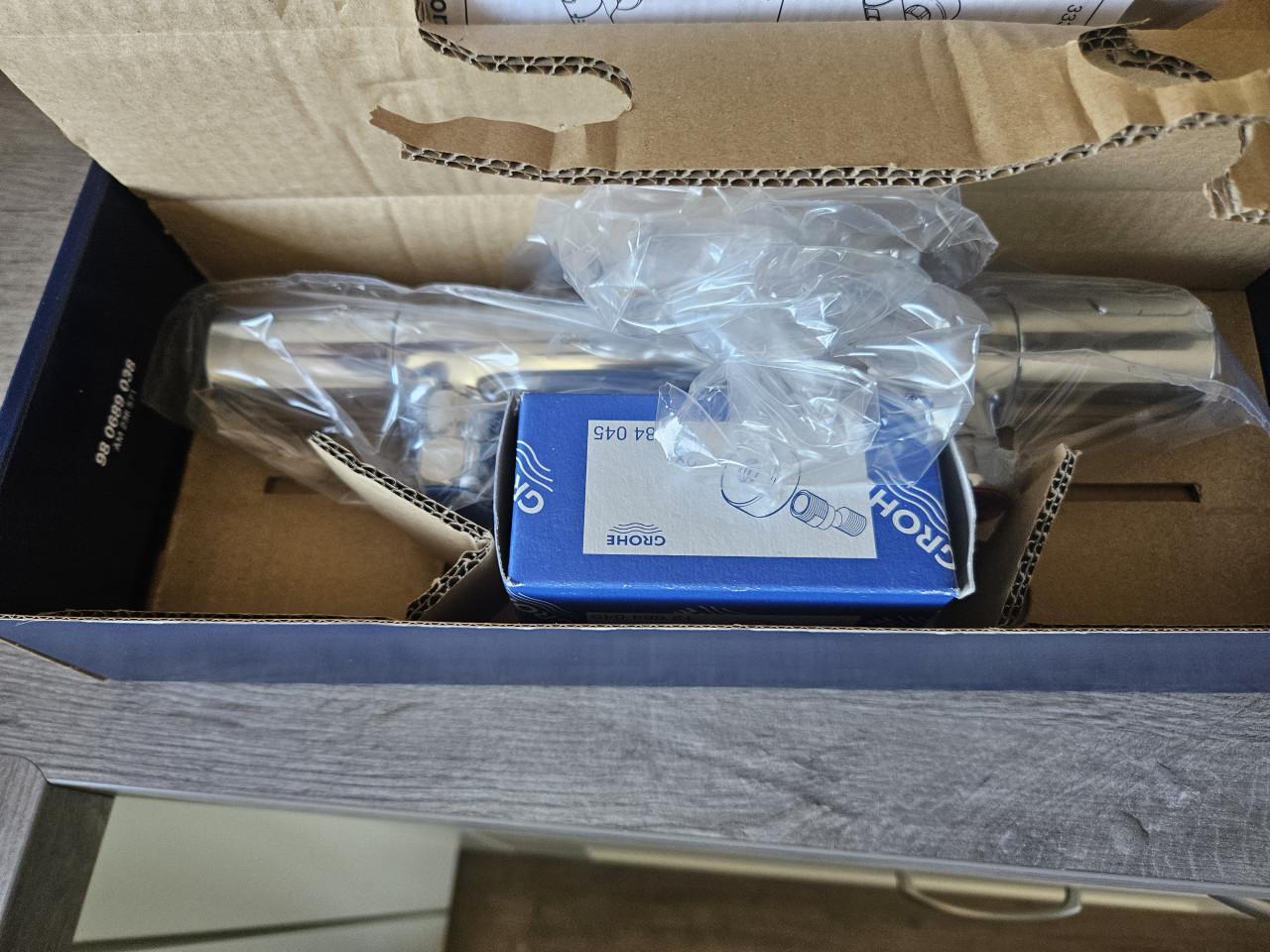 Douchekraan, thermostaat, Grohe, chroom nieuw in de verpakking