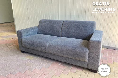 GRATIS LEVERING HEEL NL Moderne Grijs Stoffen 3-zits Bankstel