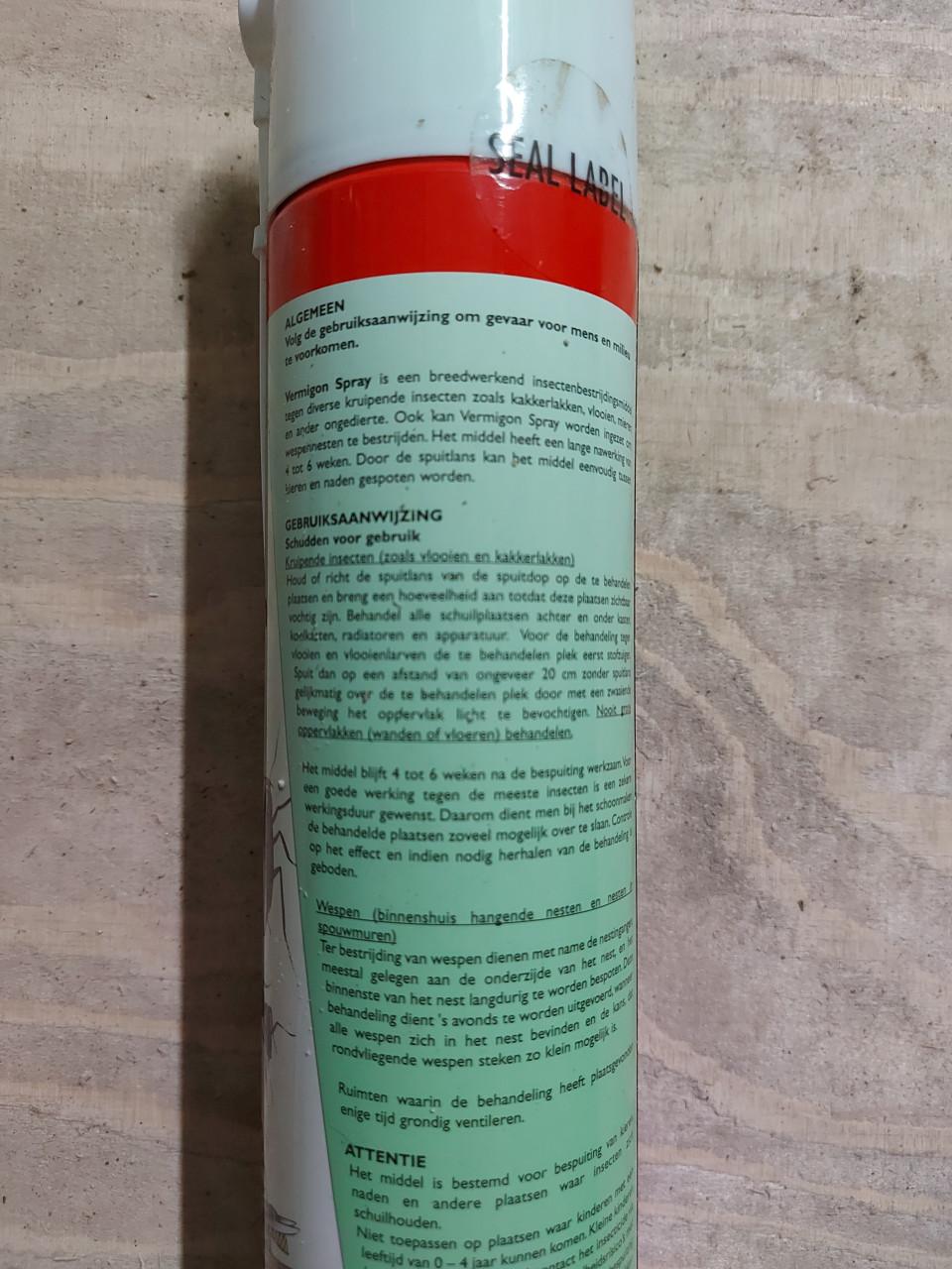 Spray tegen kruipende insecten