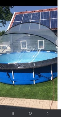 Te koop Intex framezwembad incl overkapping