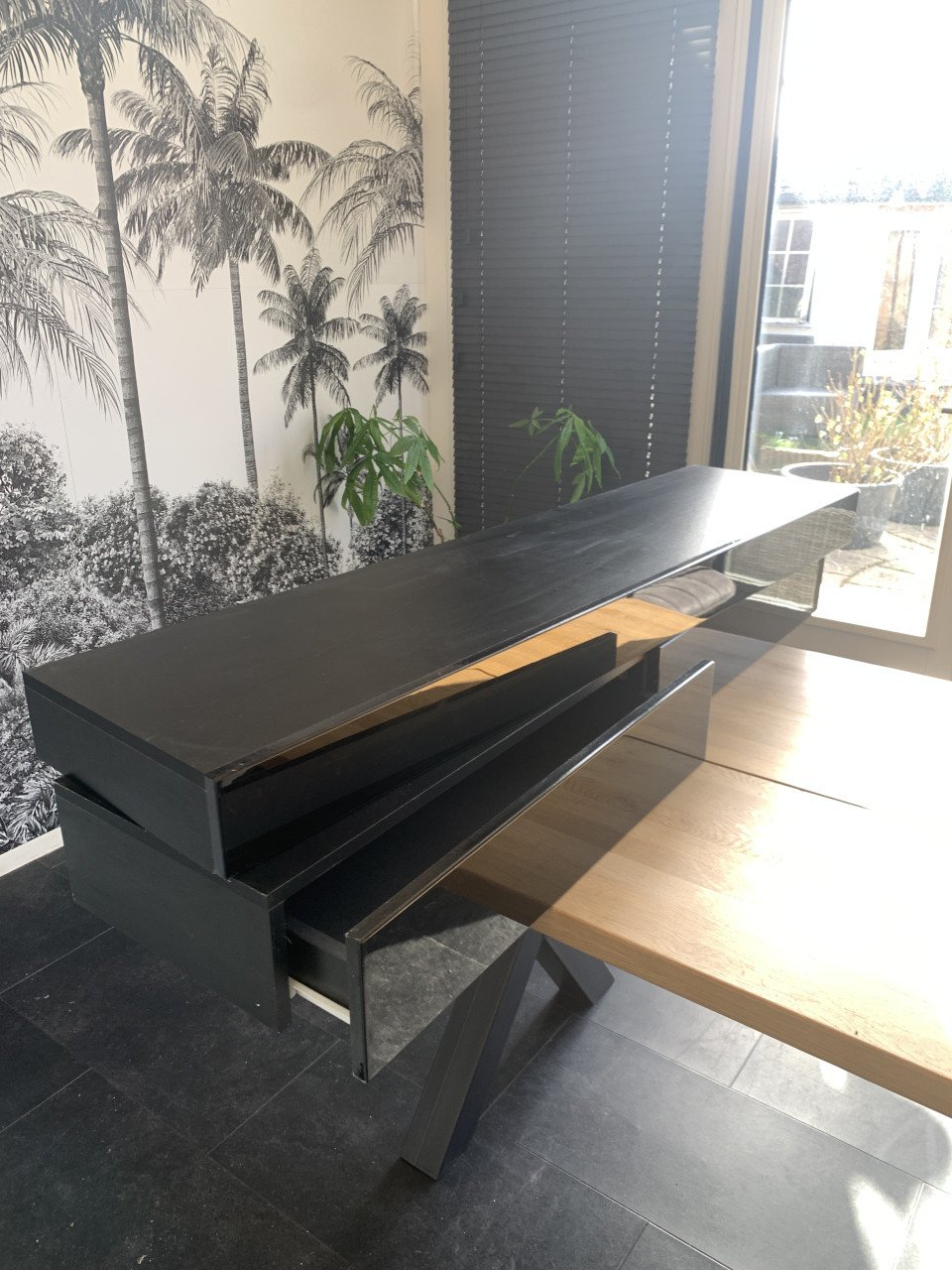 Tv meubel zwart hangend
