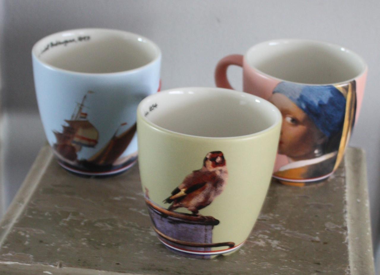 Set van 3 Douwe Egberts Bekers