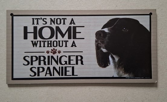 Springer Spaniel Houten Bord