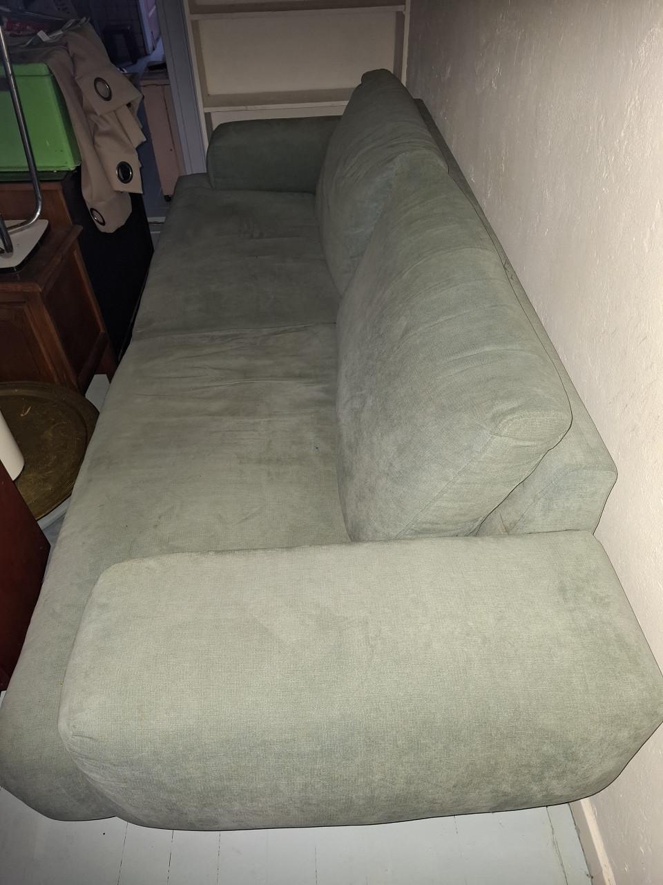 Heerlijk zachte stoffen bank