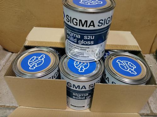 50 ltr blikken Sigma S2U solid gloss hoogglanslak wit