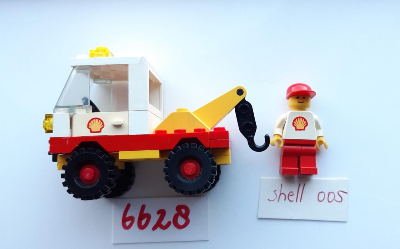 Lego 6628 sleepwagen Shell met minifiguur Shell: vintage
