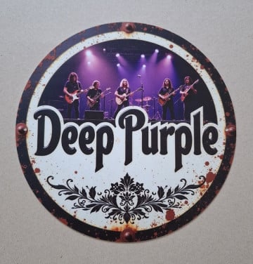 Deep Purple Metalen Bord