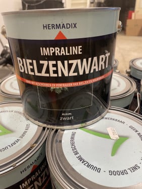 Bielzenzwart 12x  2,5 liter voor potdekselplanken