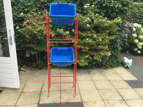 Krattenrek voor 4 kratten