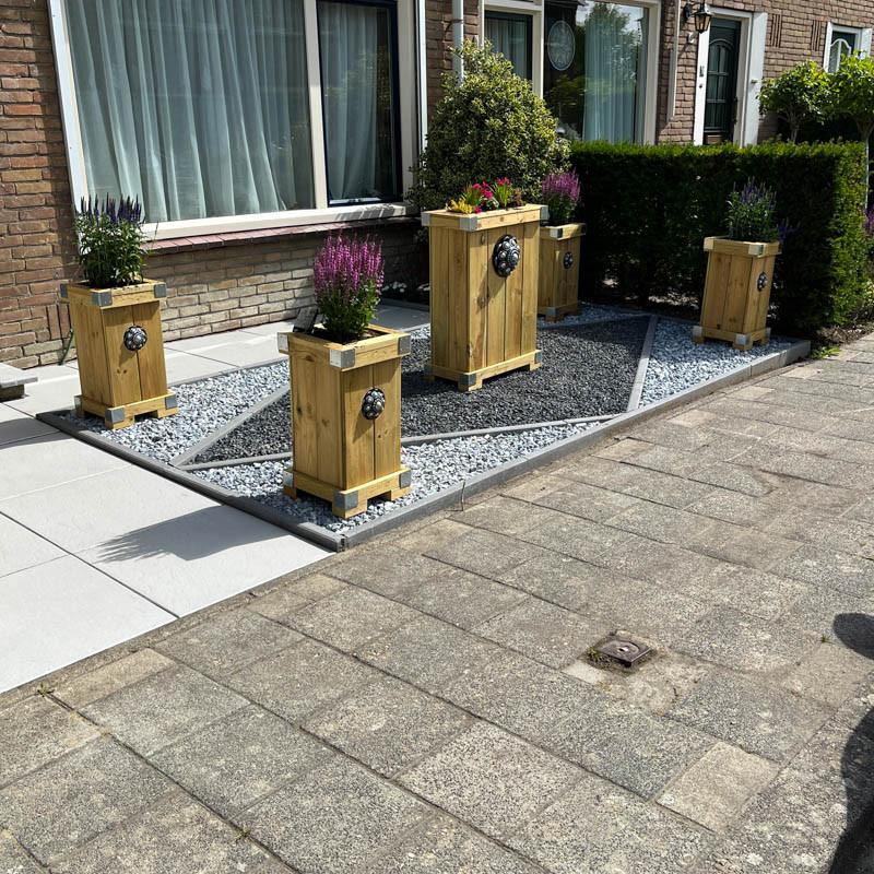 Zeeuwse knop bloembakken projecten ter inspiraties L200 x B48 x H55