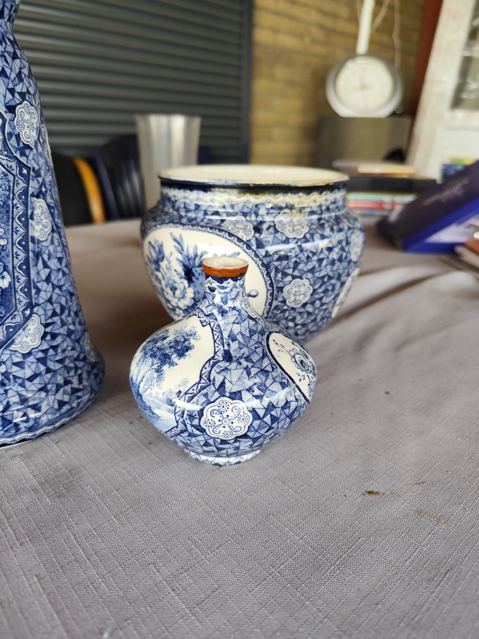 Antieke Villeroy & Boch Flamand Bleu collectie ca. 1900-1925