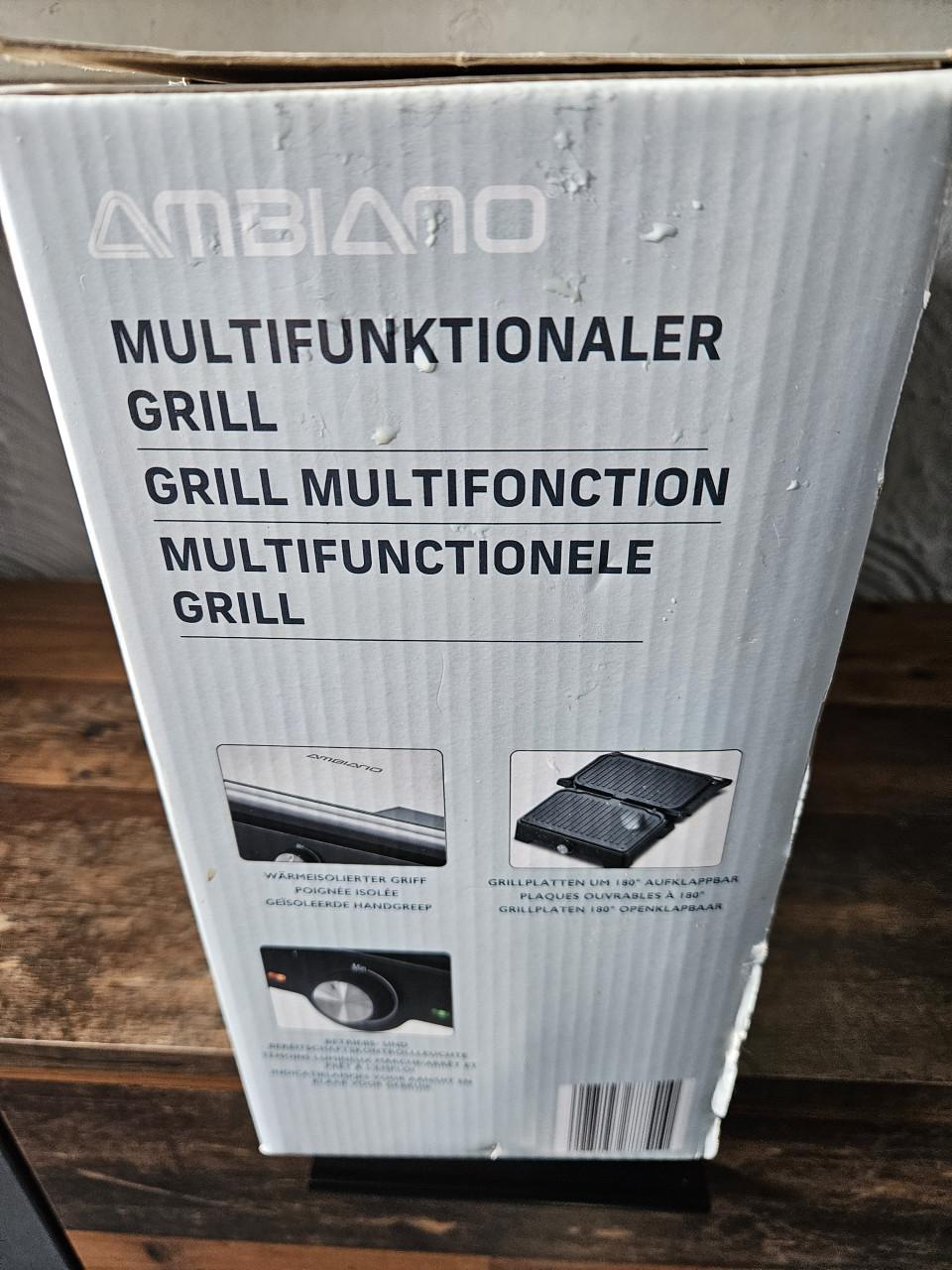 Ambiano Multifunctionele Contactgrill - Nieuw in doos