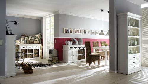 Witte kasten - Nova Solo - boekenkast-vitrinekast -ladenkast