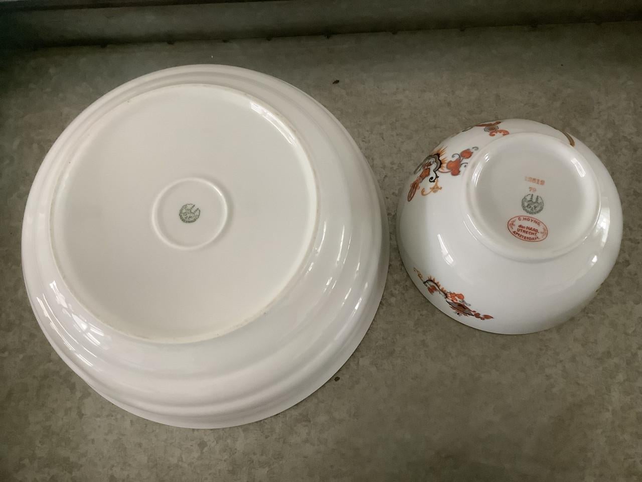 Jamin Servies - Grote ronde Groente Schaal +  Roomkom