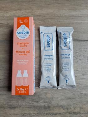 Seepje navulling shampoo en shower gel