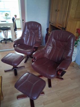 Relaxfauteuil met voetenbankje