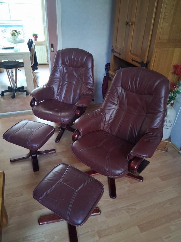 Relaxfauteuil met voetenbankje