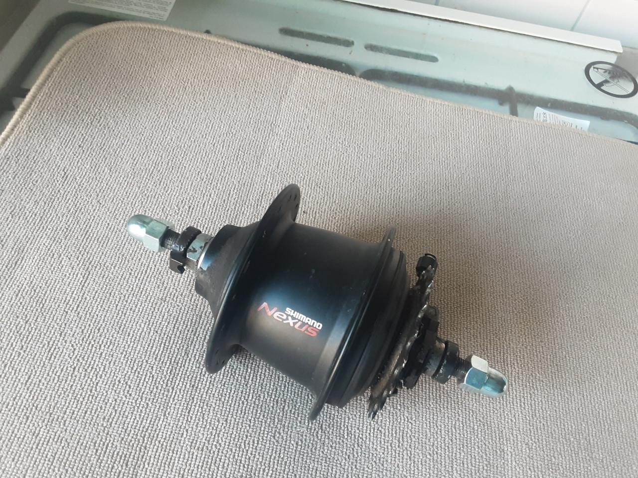 Shimano Nexus 7 speed naaf, velgrem  / rollerbrake rem