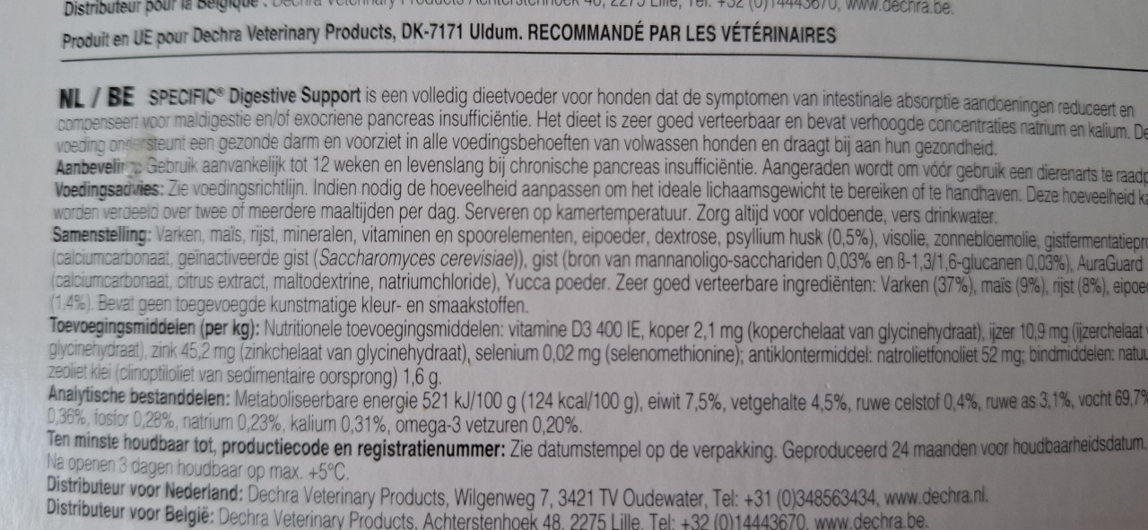 Natvoer voor de hond