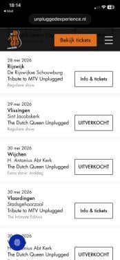 Tekoop 2 tickets voor Queen Unplugged