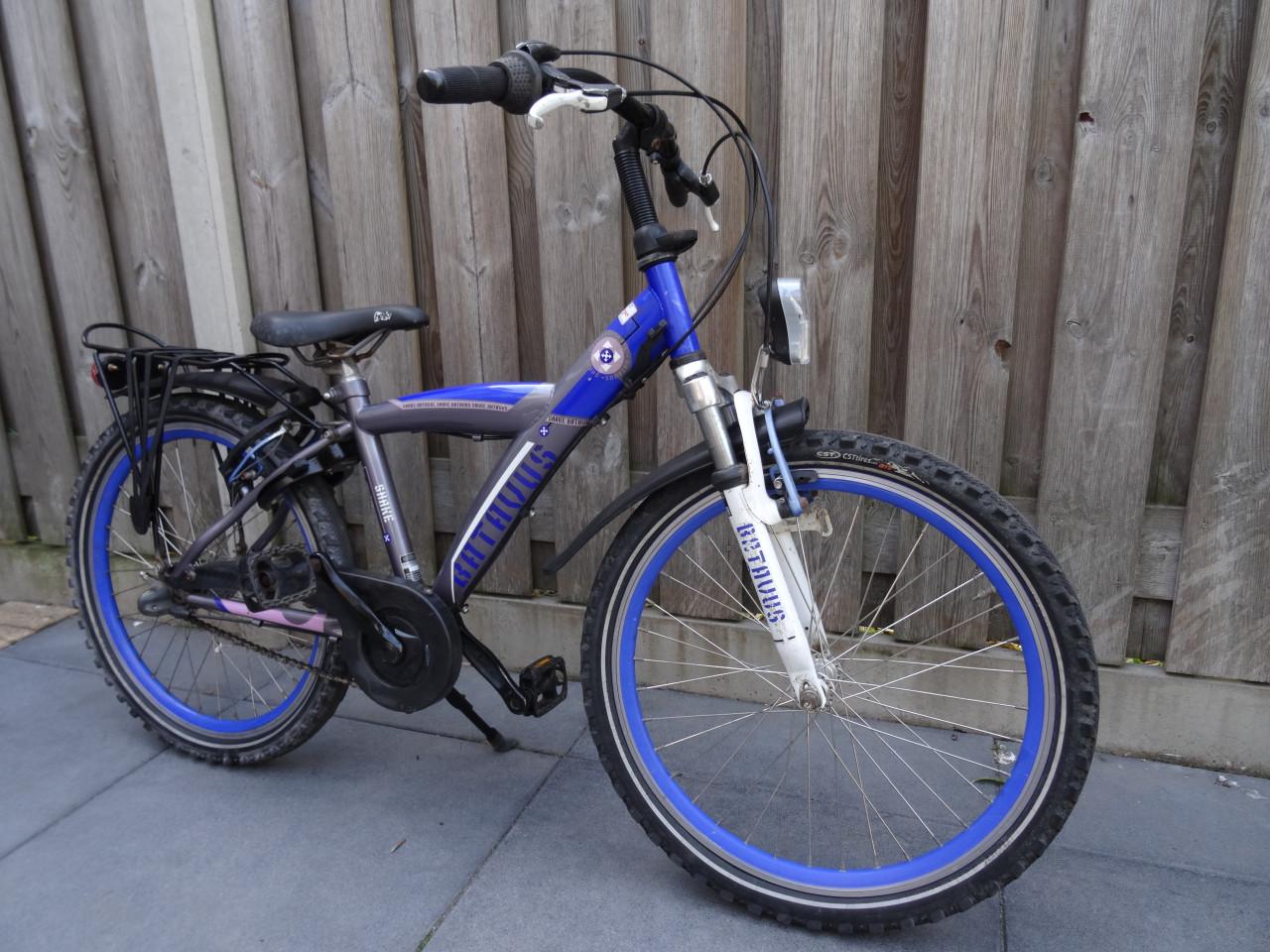 🌿 Batavus Snake Jongensfiets – 22 inch | Blauw/Grijs 💙🩶