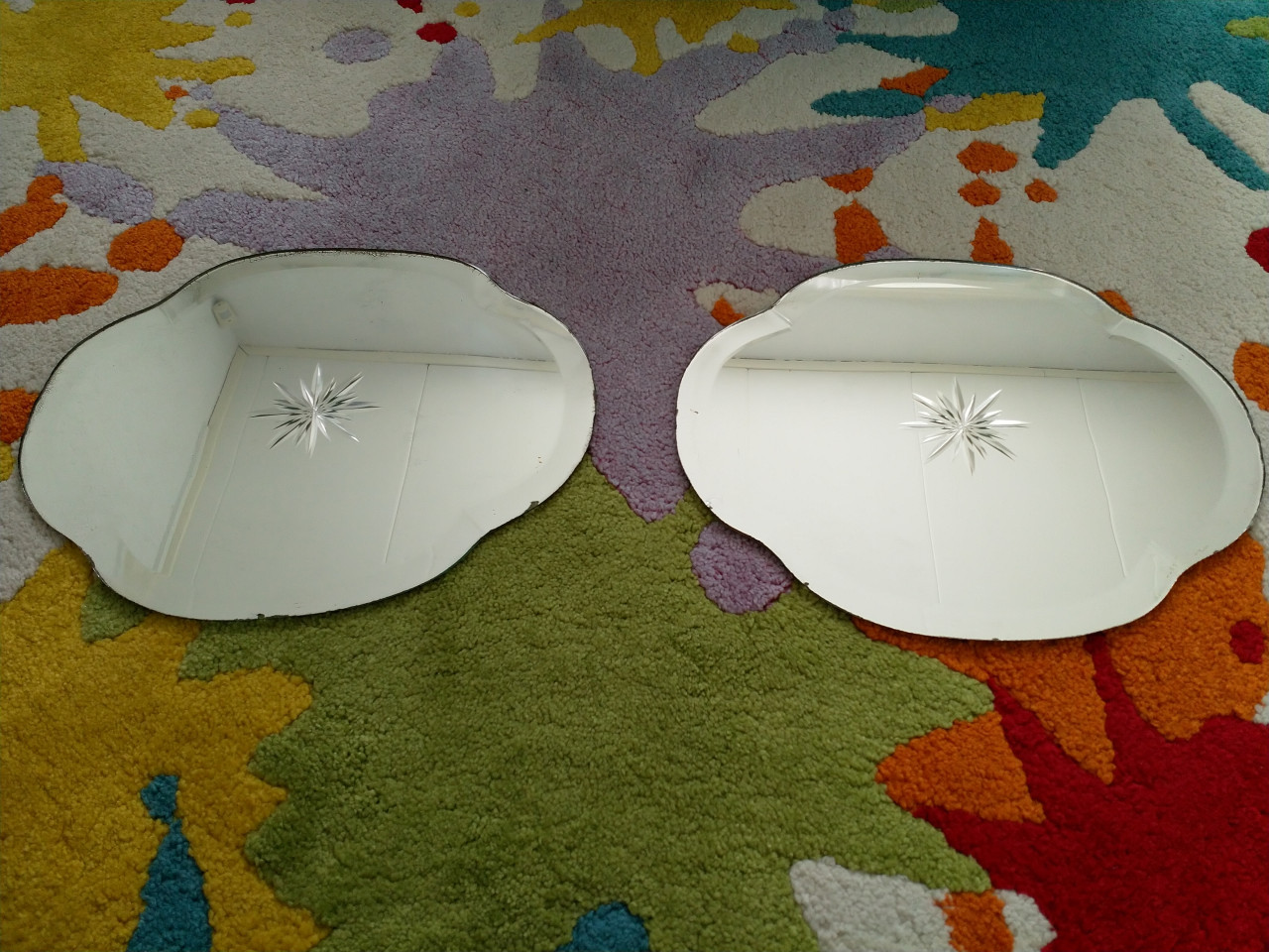 2 antieke spiegels