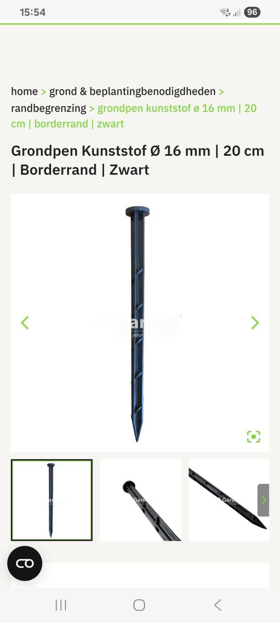 Kunststof grondpen (340 stuks)