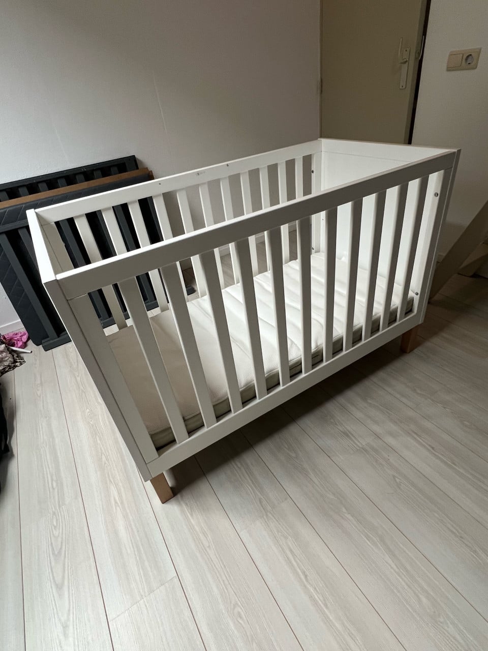 Bopita Babybed 60x120 cm Wit – inclusief matras