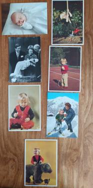 7 (foto) kaarten van de Koninklijke familie
