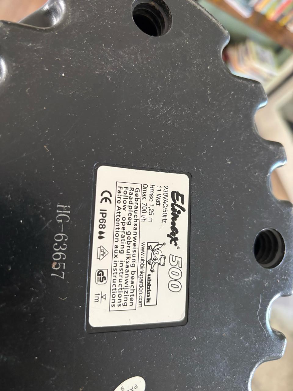 Elimax 500 vijverpomp