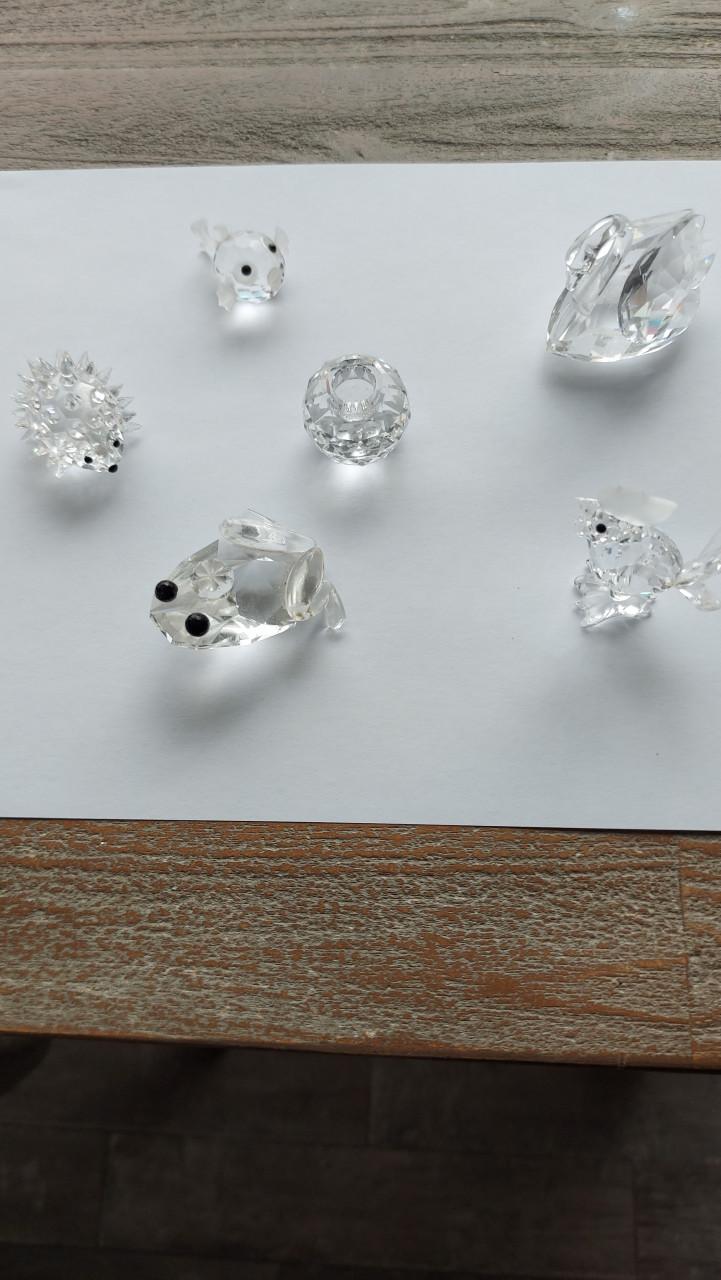 6 Swarovski beeldjes