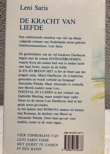 Boeken   B 40  De kracht van de liefde   Leni Saris   385  bladzijden