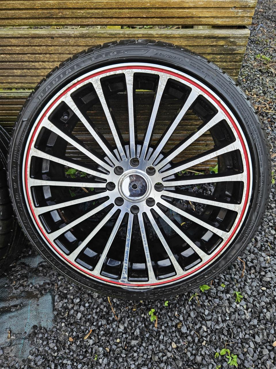 18 inch multisteek set met banden